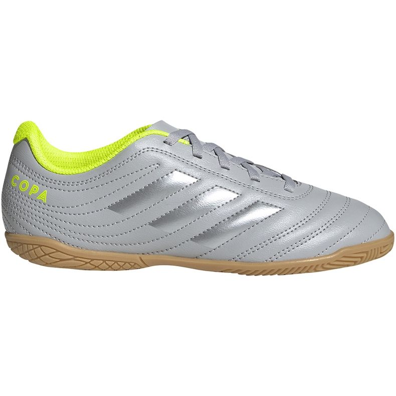 Adidas Copa 20.4 In Jr EF8354 jalkapallokengät harmaa hopea