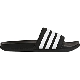 Adidas Adilette Cloudfoam Plus Stripes mustat AP9971 tossut valkoinen