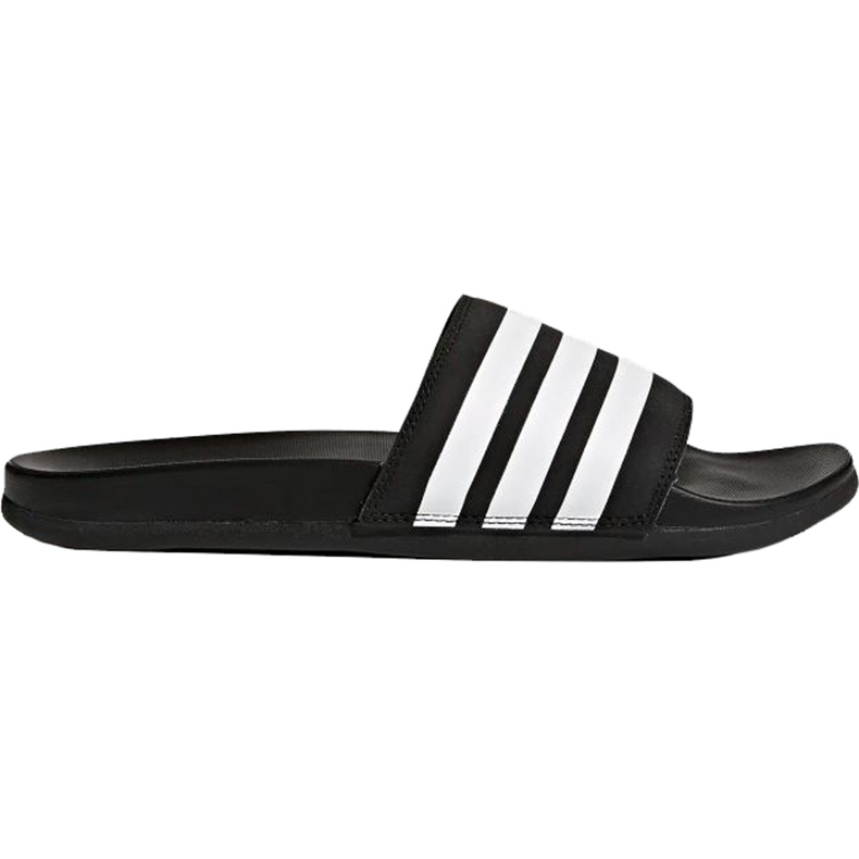 Adidas Adilette Cloudfoam Plus Stripes mustat AP9971 tossut valkoinen