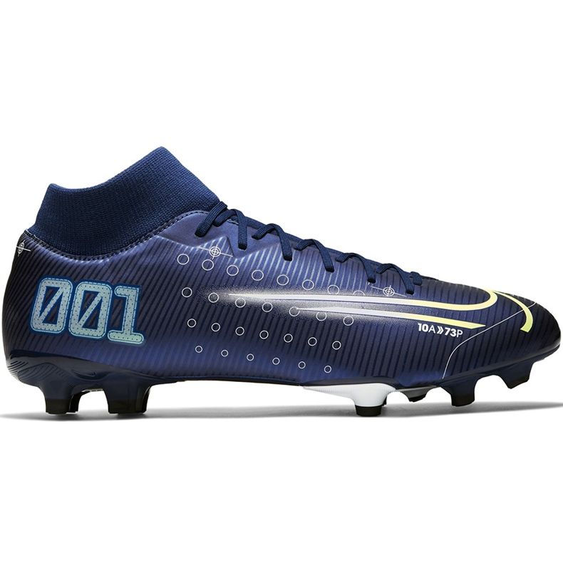 Nike Mercurial Superfly 7 Academy Mds FG / MG BQ5427 401 jalkapallokengät sininen sininen