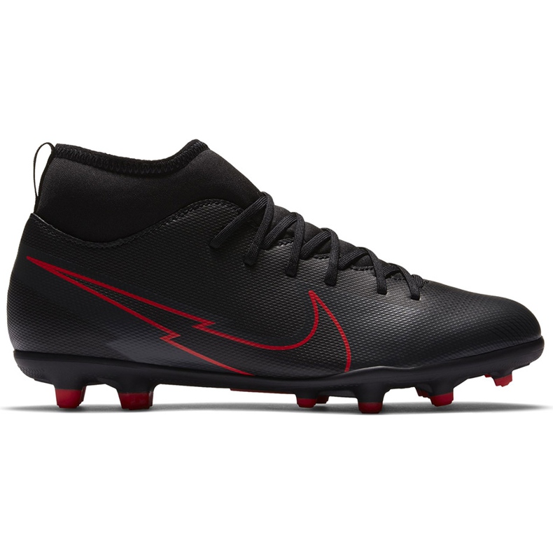 Nike Mercurial Superfly 7 Club FG / MG Junior AT8150 060 jalkapallokengät musta musta