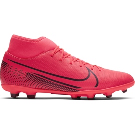 Nike Mercurial Superfly 7 Club FG / MG AT7949 606 jalkapallokengät punainen punainen
