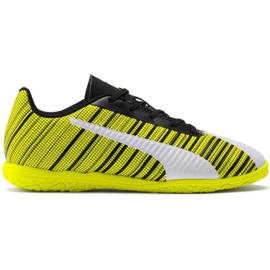 Puma One 5.4 It Junior jalkapallokengät keltainen-valkoinen-musta 105664 04 monivärinen