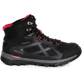 Naisten kengät Regatta Wms Kota Mid musta ja vaaleanpunainen RWF490 7HQ