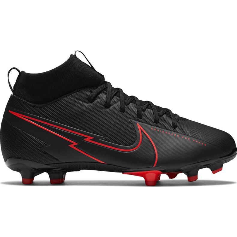 Nike Mercurial Superfly 7 Academy FG / MG Junior AT8120 060 jalkapallokengät musta musta