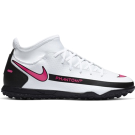 Nike Phantom Gt Club Df Tf Junior CW6729 160 jalkapallokenkä valkoinen valkoinen