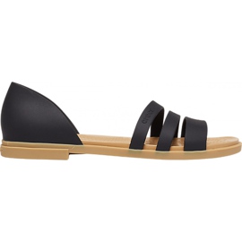 Crocs naisten sandaalit Tulum Open Flat W musta 206 109 00W