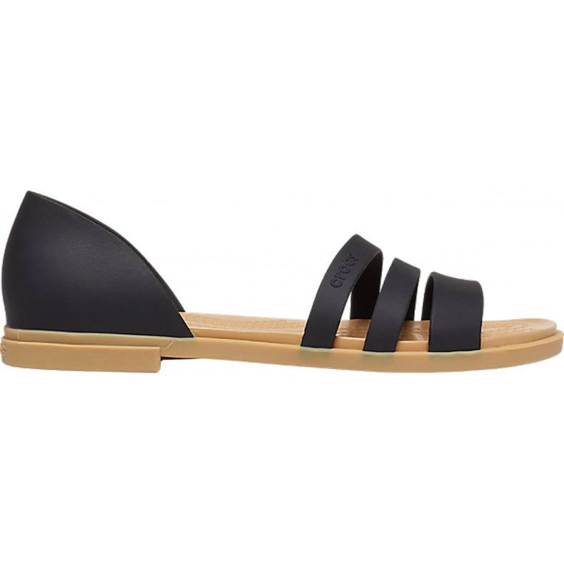 Crocs naisten sandaalit Tulum Open Flat W musta 206 109 00W