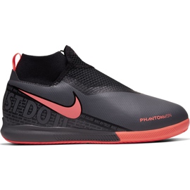 Nike Phantom Vsn Academy Df Ic Jr AO3290 080 jalkapallokengät harmaa sininen