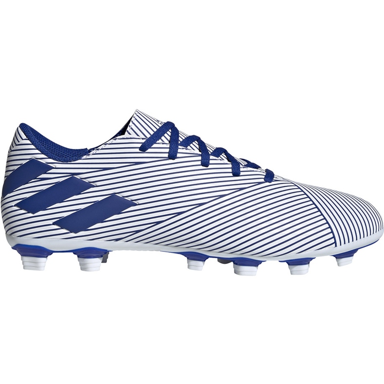 Adidas Nemeziz 19.4 FxG valkoiset ja siniset jalkapallokengät EF1707 monivärinen sininen