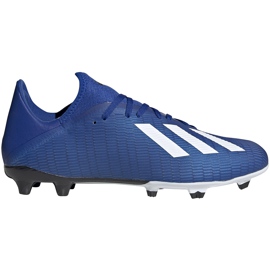 Jalkapallokengät adidas X 19.3 Fg sininen EG7130 sinivalkoinen