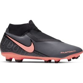 Nike Phantom Vsn Academy Df FG / MG AO3258 080 jalkapallokengät harmaa, pinkki harmaa