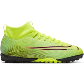 Nike Mercurial Superfly 7 Academy Mds Tf BQ5435 703 jalkapallokengät sininen, celadon vihreä