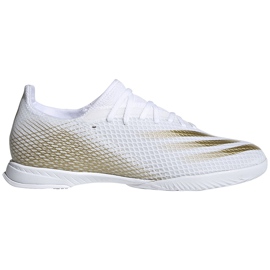 Adidas X GHOSTED.3 EG8204 jalkapallokengät valkoinen, kultainen kultainen