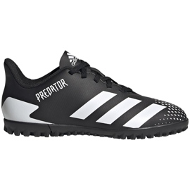 Adidas Predator 20.4 Tf Junior FW9223 jalkapallokengät musta musta
