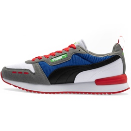 Miesten kengät Puma R78 valkoinen-sininen-punainen-musta 373117 10 tummansininen harmaa
