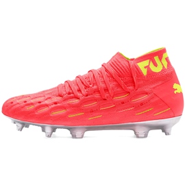 Puma Future 5.1 Netfit Osg Fg Ag Junior 105946 01 lasten jalkapallokengät keltainen punainen