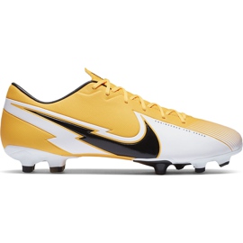 Nike Mercurial Vapor 13 Academy FG / MG AT5269 801 jalkapallokengät keltainen oranssi