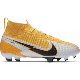 Nike Mercurial Superfly 7 Elite Fg Junior AT8034 801 jalkapallokengät keltainen keltainen