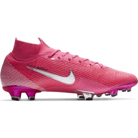 Nike Mercurial Superfly 7 Elite Km Fg DB5604 611 jalkapallokengät vaaleanpunainen vaaleanpunainen