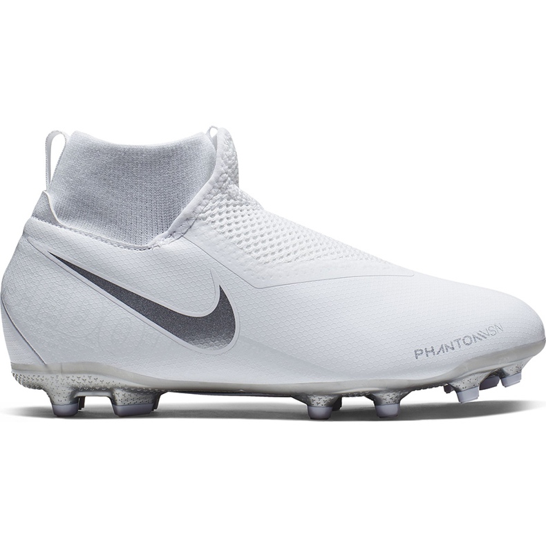 Nike Phantom Vsn Academy Df FG / MG Jr AO3287 100 jalkapallokengät valkoinen valkoinen