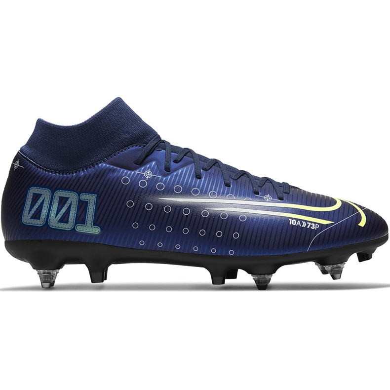 Nike Mercurial Superfly 7 Academy Mds Sg Pro Ac CK0014 401 jalkapallokengät laivastonsininen laivastonsininen