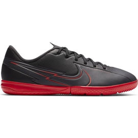 Nike Mercurial Vapor 13 Academy Ic Junior AT8137 060 jalkapallokenkä musta musta punainen