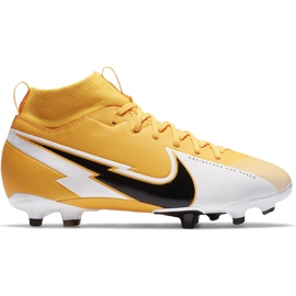 Nike Mercurial Superfly 7 Academy FG / MG Junior AT8120 801 jalkapallokengät oranssi