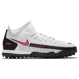 Nike Phantom Gt Academy Df Tf Junior CW6695 160 jalkapallokenkä valkoinen valkoinen