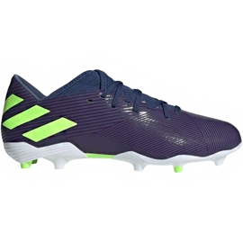 Adidas Nemeziz Messi 19.3 Fg EF1806 jalkapallokengät violetti tummansininen