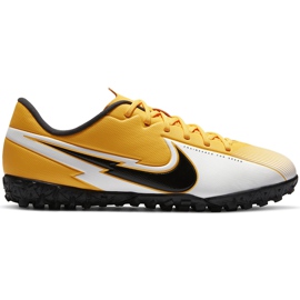Nike Mercurial Vapor 13 Academy Tf Junior AT8145 801 jalkapallokenkä keltainen oranssi