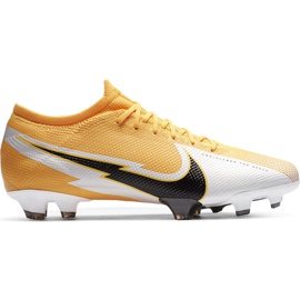 Nike Mercurial Vapor 13 Pro Fg AT7901 801 jalkapallokengät keltainen oranssi