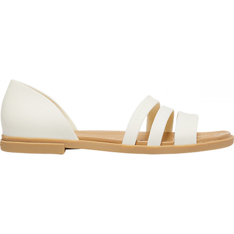 Crocs Naisten Sandaalit Tulum Open Flat W Pearl 206109 1CQ valkoinen