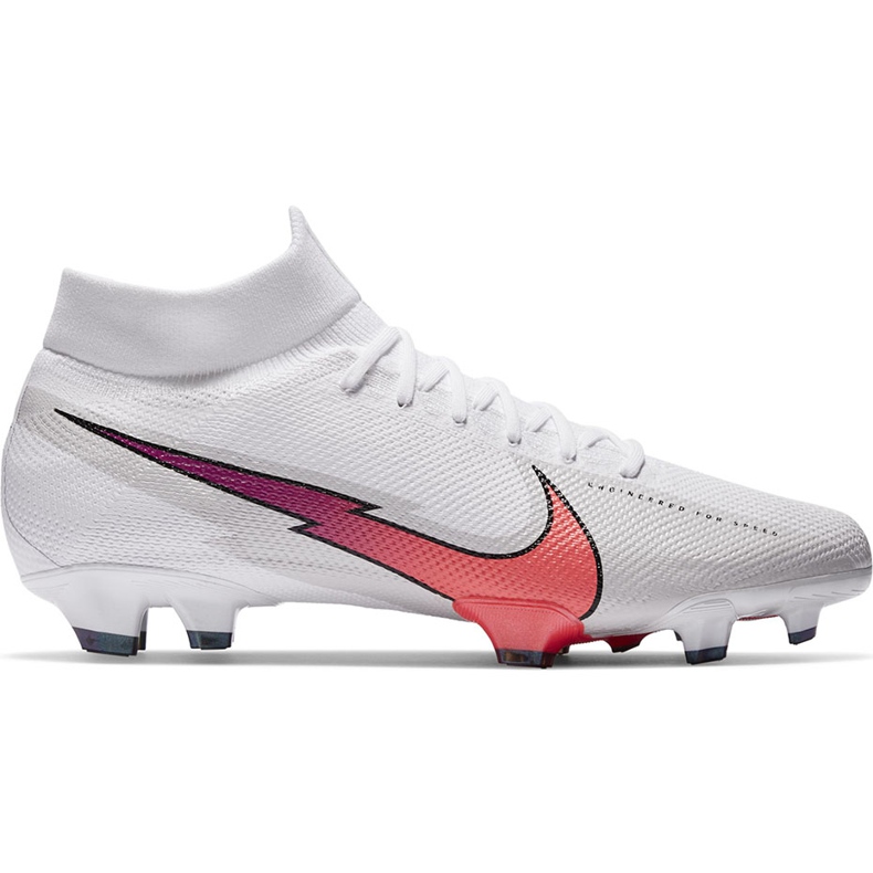 Nike Mercurial Superfly 7 Pro Fg AT5382 163 jalkapallokengät valkoinen valkoinen