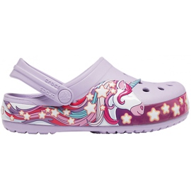 Crocs lapsille FunLab Unicorn Band Cg K violetti 206270530