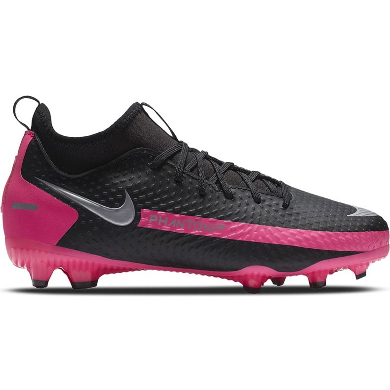 Nike Phantom Gt Academy Df FG / MG Junior CW6694 006 jalkapallokengät musta musta