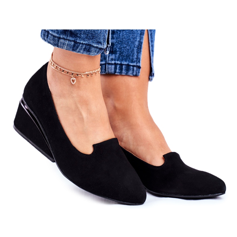 Naisten Brogues Exquisite Black 1205 musta