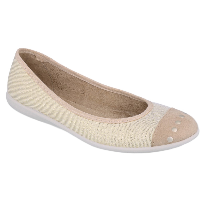 Befado -nuorten balleriinit 309q016 strassilla beige