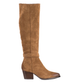 VINCEZA mokkanahkakengät ruskea