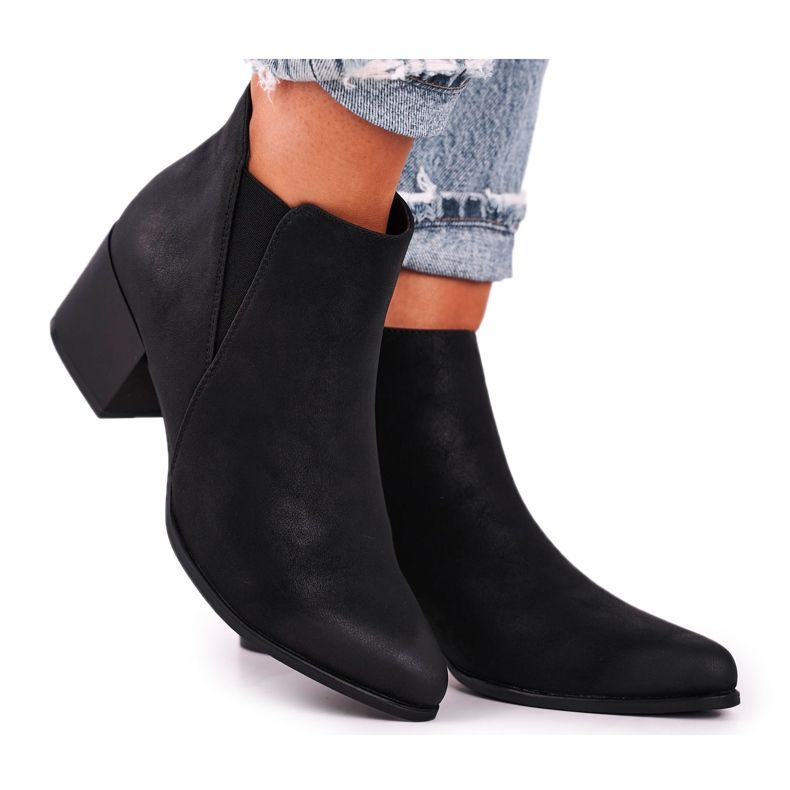 Naisten saappaat Sergio Leone Jodhpur saappaat Eco Nubuck Black BT621 musta