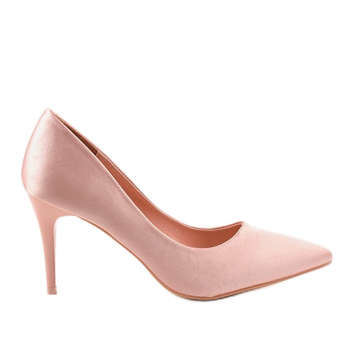 Vaaleanpunaiset pumput LEI-160-kantapäässä vaaleanpunainen