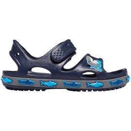 Crocs lasten sandaalit Crocs Fl Shark Band Sandal B tummansininen 206365410 laivasto