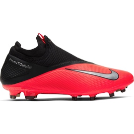Nike Phantom Vsn 2 Pro Df Fg CD4162 606 jalkapallokengät punainen, musta punainen