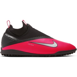 Nike React Phantom Vsn 2 Pro Df Tf CD4174 606 jalkapallokengät punamusta punainen