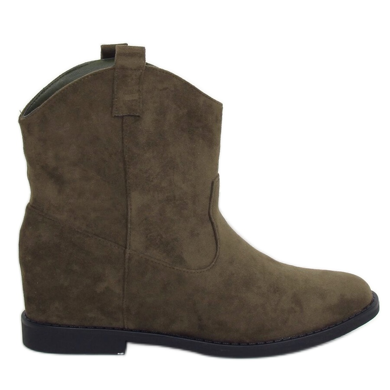 Vihreät cowboy -saappaat piilotetulla kiilalla J936 DK.GREEN