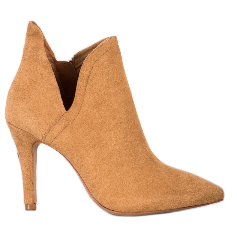 Bella Paris Tyylikkäät saappaat korkealla korolla ruskea