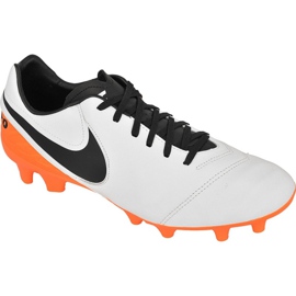 Nike Tiempo Mystic V Fg M 819236-108 jalkapallokengät oranssi, valkoinen, oranssi valkoinen