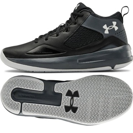 Under Armour Lockdown 5 M 3023949-001 kengät harmaa, musta musta