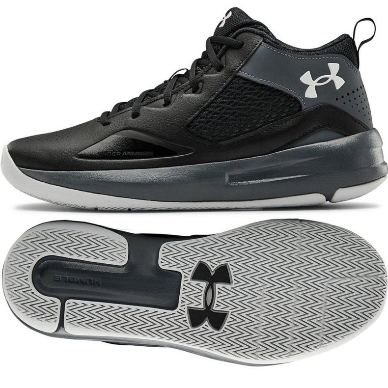 Under Armour Lockdown 5 M 3023949-001 kengät harmaa, musta musta