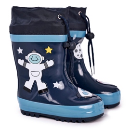 Apawwa Kosmonautti Mordeso Navy Blue galoshes valkoinen tummansininen